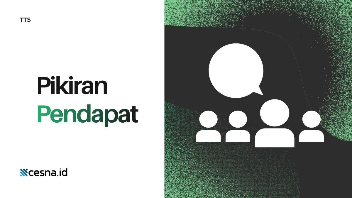 Pikiran Pendapat TTS, Berikut Jawabannya